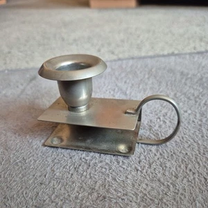 Unusual candle holder with a vesta box under it - Picture 1 of 5