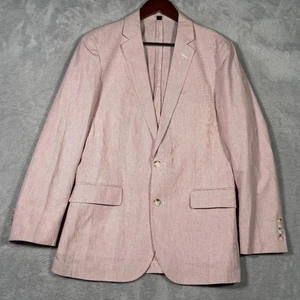 J Crew Ludlow Blazer Mens 36R Stripe Linen Cotton Somelos Portugal Sport Coat - Picture 1 of 14