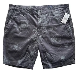 Pantalón Corto AG Adriano Goldschmied Para Hombre Wanderer Ajustado Talla 40 Gris Floral - Imagen 1 de 8