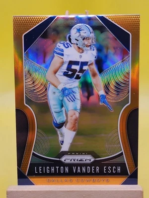 2019 Panini Prizm Orange Prizm # /249 Leighton Vander Esch #41 Dallas Cowboys  - Image 1 of 2