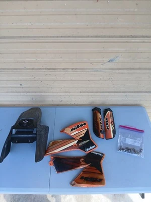 KTM 65 SX 2002 OEM kit de carrocería de plástico guardabarros Foto 1 de 4