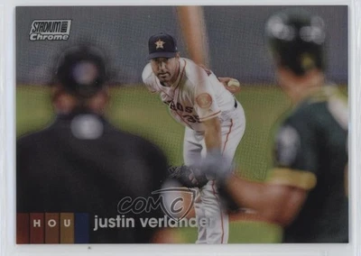2020 Topps Stadium Club Chrome Refractor Justin Verlander #227 - Image 1 of 2