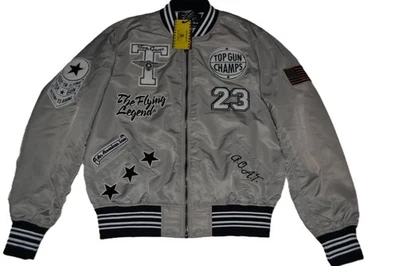 AUTHENTIC TOP GUN "FLYING LEGEND" 23 LIGHTWEIGHT JACKET GREY MENS NWT - Image 1 of 4
