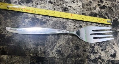 👌MID-CENTURY c1959 WINSOME I SILVERPLATED SERVING / COLD MEAT 🥩 FORK - Image 1 of 4