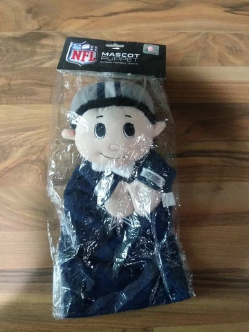 NWT Dallas Cowboys NFL Football Mascot Hand Puppet - Brand New In Package Cover