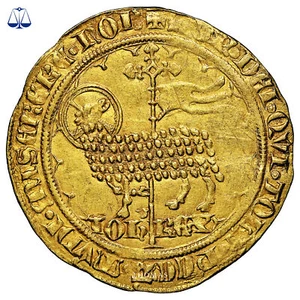 Monnaie France - Jean II le Bon - Mouton d'or - NGC MS 62 - Trésor de Pontivy - Picture 1 of 2