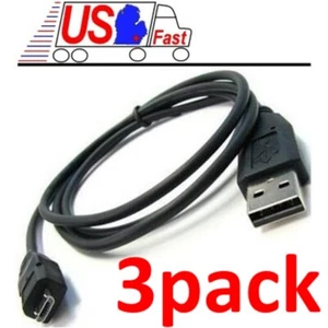 Lot3x/pack 3ft USB Micro 5pin Digital Camera/Phone/Charger/Sync/Data Cable/Cord - Picture 1 of 3