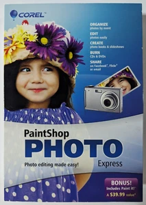 PaintShop Photo Express (Corel, 2011) + Paint It For Windows 7, XP, Vista CD-ROM - Picture 1 of 5
