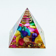 Energy Quartz Energy Resin Pyramid 1.57inch Amethyst Crystal Pyramid  Gift