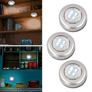 3er Set LED Touch Regal Schrank Möbel  Unterbau Klebe Leuchten Lampen Nachtlicht - Bild 1 von 6