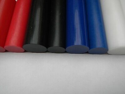 Acetal Rod Black White Red Blue Engineering Plastic Round Bar Rod 20mm 25mm Dia • 3.99£