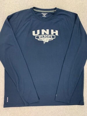 New Hampshire Wildcats Champion Long Sleeve Crew Shirt (Men's 2XL) Black - Image 1 of 4