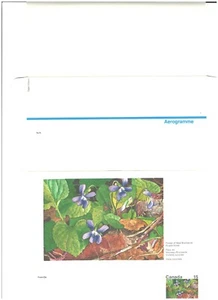 FLOWER Of NEW BRUNSWICK,  15c CANADIAN AEROGRAM. As per Scan - Picture 1 of 1