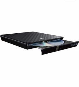 ASUS Black Slim USB 2.0 DVD+RW 8X 24X Drag & Burn 160ms PC/Mac SDRW-08D2S-U - Picture 1 of 6
