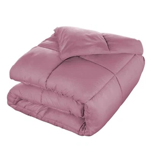 All Season Solid Comforter Reversible Down Alternative Bedding - Picture 1 of 157