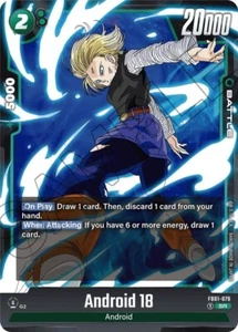 Dragon Ball Super Fusion World Awakened Pulse Android 18 FB01-079 SR - Picture 1 of 1