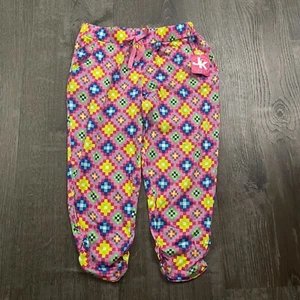 NWT J. Khaki Girls Capri Jogger Pants Pull On Multicolor Geometric Print Size S - Picture 1 of 5