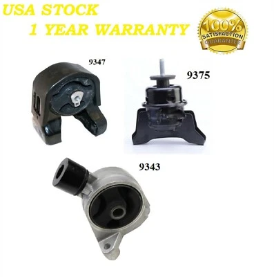 3 PIEZAS MONTAJE MOTOR AJUSTE KIA SEDONA 2006-2010 3,8 L Foto 1 de 4