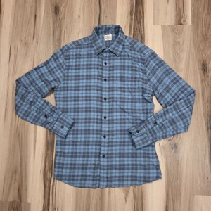 Camisa de franela Faherty The Movement peso pluma a cuadros azul para hombre ¿grande? - Imagen 1 de 11