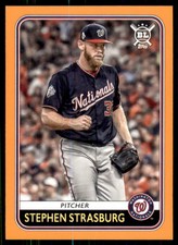 2020 Big League Base Orange #94 Stephen Strasburg - Washington Nationals