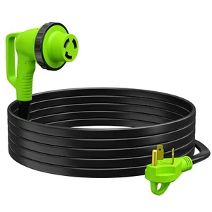 NEW RV Extension Cable 10 FOOT 30AMP 90-Degree Twist Locking Leisure Cords - Picture 1 of 10