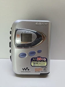 Cinta de casete portátil Sony Walkman WM-FX290 FM/AM banda meteorológica sintonizador de TV funciona - Imagen 1 de 6