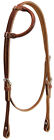 Weaver Leather Horizons Rolled One Ear Headstall, Sunset Brown, 10-0072 