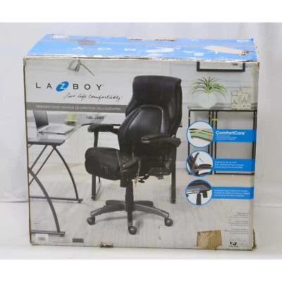 La-z-Boy Comfortcore Managers Chair w/ Ergonomic Flip Up Arms Black - Image 1 of 4