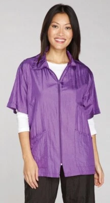 GROOMING GROOMER STYLIST BARBER Vet Tech Hair Water Resistant Nylon JACKET Coat - Image 1 of 4