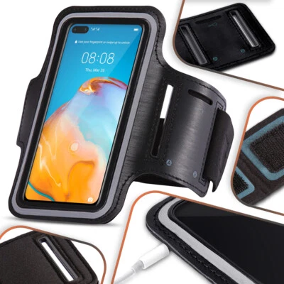 Sportarmband Fitness Tasche Smartphone Handy Hülle Jogging Armcase Schutzhülle - Bild 1 von 4
