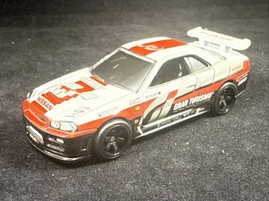 Nissan Skyline GT-R (BCNR34) Hot Wheels Gran Turismo * Blanco * Suelto Escala 1:64 - Imagen 1 de 6