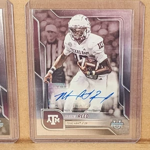Marcel Reed 2025 Bowman Univ Chrome  Autograph Card Texas A&M Aggies B - Picture 1 of 2