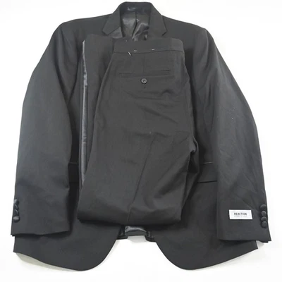 Новый Kenneth Cole 42R 34 x 34 черный Techni-Cole готов Flex Мужская куртка брюки смокинг - Изображение 1 из 4