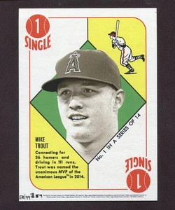 2015 TOPPS 5x7 RED BACK MVP LEGENDS - SET OF 14 - TROUT, HARPER, KERSHAW - #'d - Picture 1 of 10