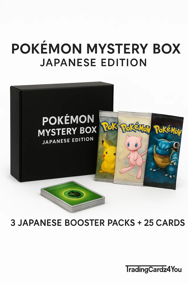 Pokémon Mystery Box – 3 Japanese Booster Packs (Shiny Treasure EX / 151) - Image 1 of 1