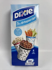 Dixie Cups 5oz Floral Bath Cups Partial Open Box. Qty 87 - Picture 1 of 5