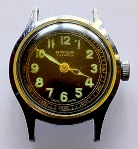 Amida Watch Movement 17 Jewel Swiss good balance - Picture 1 of 3