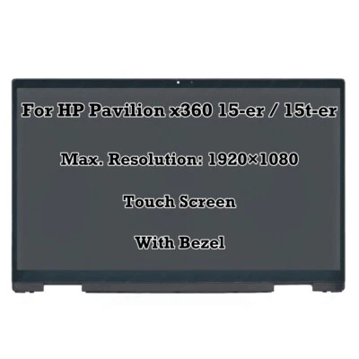 MARKENLOS LCD Bildschirm Berühren Baugruppe Für HP Pavilion x360 Convertible 15t-er1xx