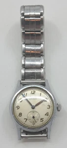 Men's WWII period Croton Buccaneer Watch with Kiefer-Cadman band - working - Picture 1 of 9