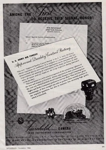 Pubblicità macchina fotografica aerea Fairchild 1944 22/10/2024q - Foto 1 di 1
