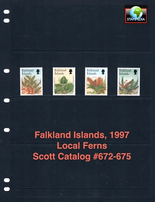 Valor Scott de $10,25 - 1997 Islas Malvinas Helechos Antárticos MNH NH UMM Foto 1 de 4