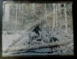 Custom Bigfoot Puzzle 80pc - For Bigfoot Fans! Famous Patty Bigfoot! - Picture 1 of 2