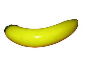 Frutta in vetro pesante stile Murano - BANANA - Foto 1 di 2