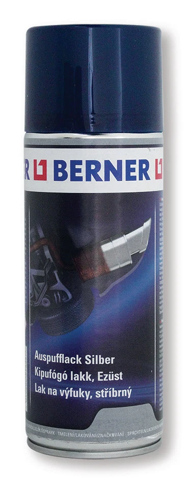 Auspufflack silber Hitzelack Spray bis 500°C 400ml Berner  1 Flasche     366306 - Bild 1 von 1