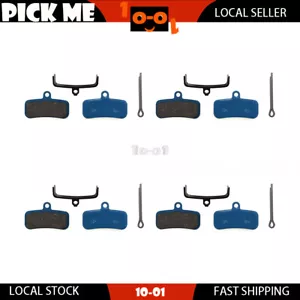 4 Pairs Semi Metal Bicycle Disc Brake Pads For Shimano Deore BR-MT520 BR-MT420 - Picture 1 of 2