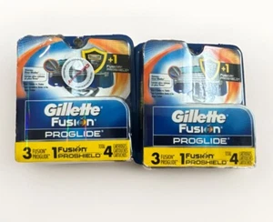 Gillette Fusion PROGLIDE 3 PROGLIDE, 1 PROSHIELD Blades Cartridges - Total 2X4=8 - Picture 1 of 2
