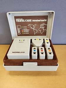Norelco Travelcare AC International Converter & Adapter Travel Kit Case Vintage - Picture 1 of 7