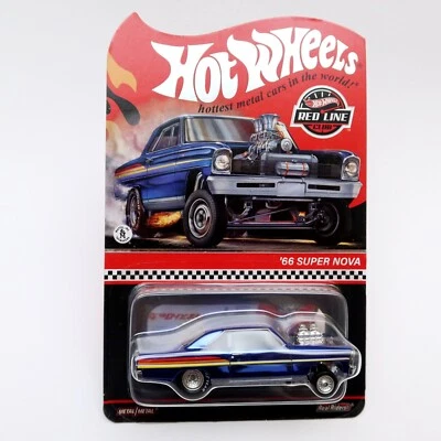HOT WHEELS '66 SUPER NOVA RLC HNL16 RED LINE CLUB RLC EDITION NUOVA SIGILLATA - Immagine 1 di 4