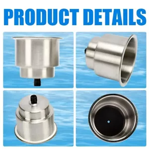 12PCS Cup Drink Holders Stainless Steel Car Boat Truck Camper RV Universal - Bild 1 von 8