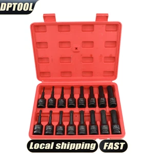 NEW 10pcs/16pcs 1/2" Dr. Torx Star Impact Socket Bit Driver Set M30 to M70 Cr-Mo - Picture 1 of 17